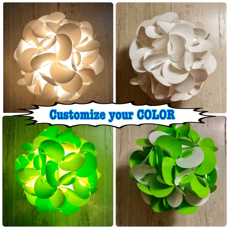 FULLY ASSEMBLED Jigsaw Puzzle Lamp Shade Hanging Lantern Etsy