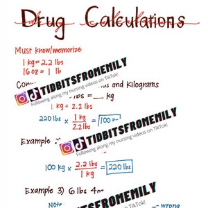 Nursing Dosage Calculation