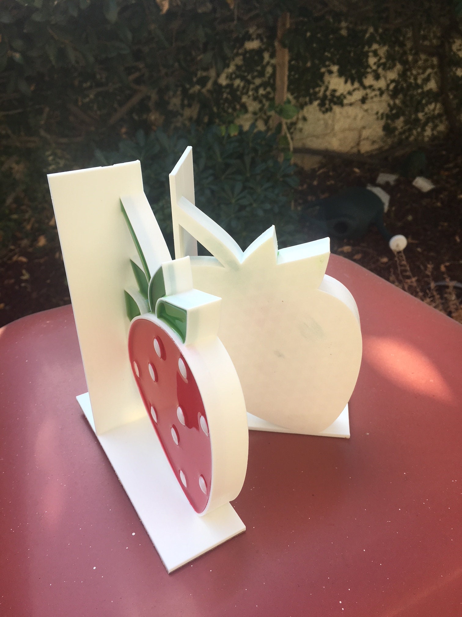 Strawberry Bookends Fruit Decor Berry Nursery Book Ends Etsy