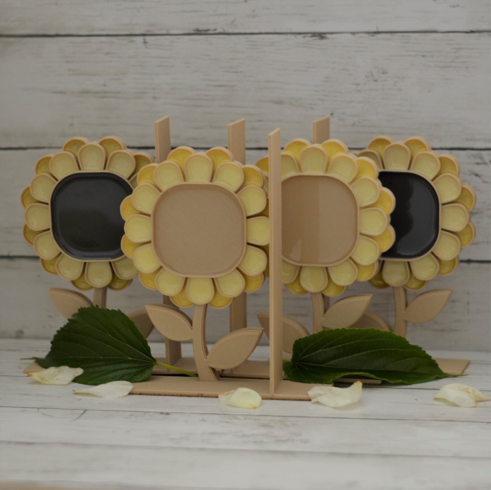 Sunflower Bookends Yellow Flower Book Ends Garden Decor Etsy