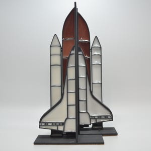 3D Printed Space Shuttle Bookends: Resin Art Kids Room Decor