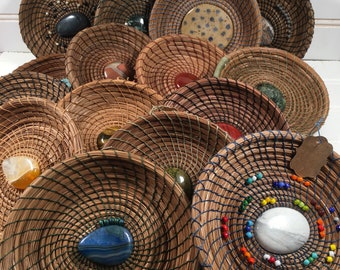 Small Pine Needle Baskets  |  Multiple Colors