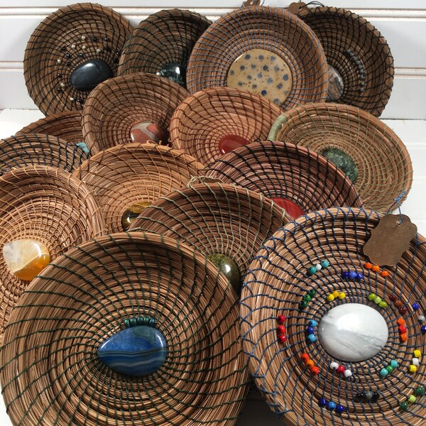 Small Pine Needle Baskets  |  Multiple Colors