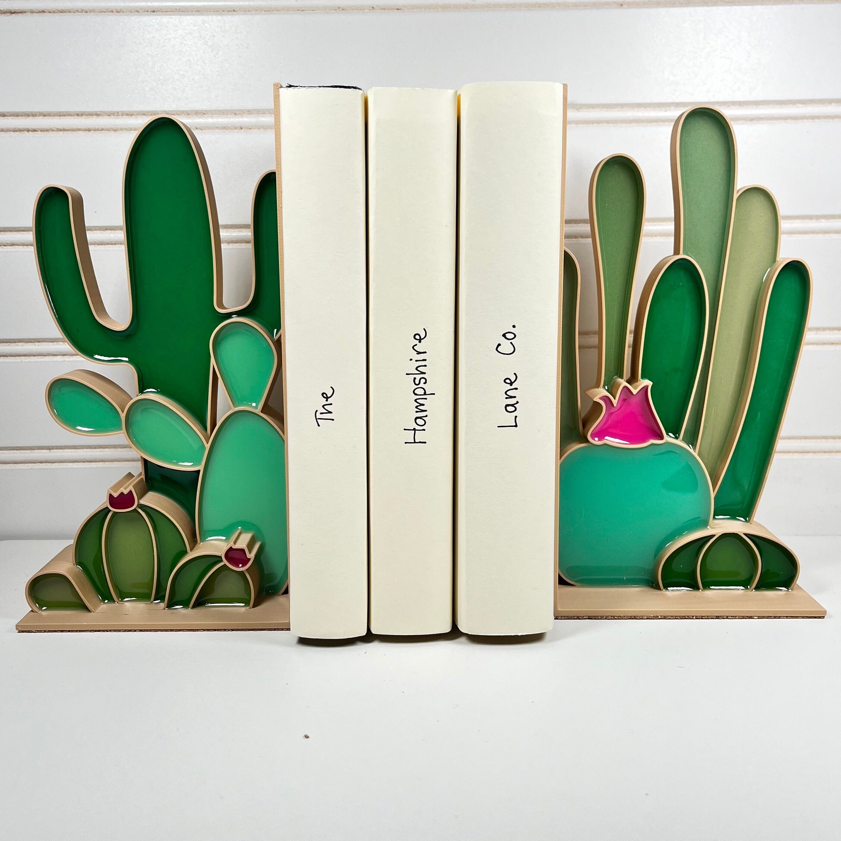 Cactus Bookends | Southwestern Decor | Desert Bookshelf - Etsy