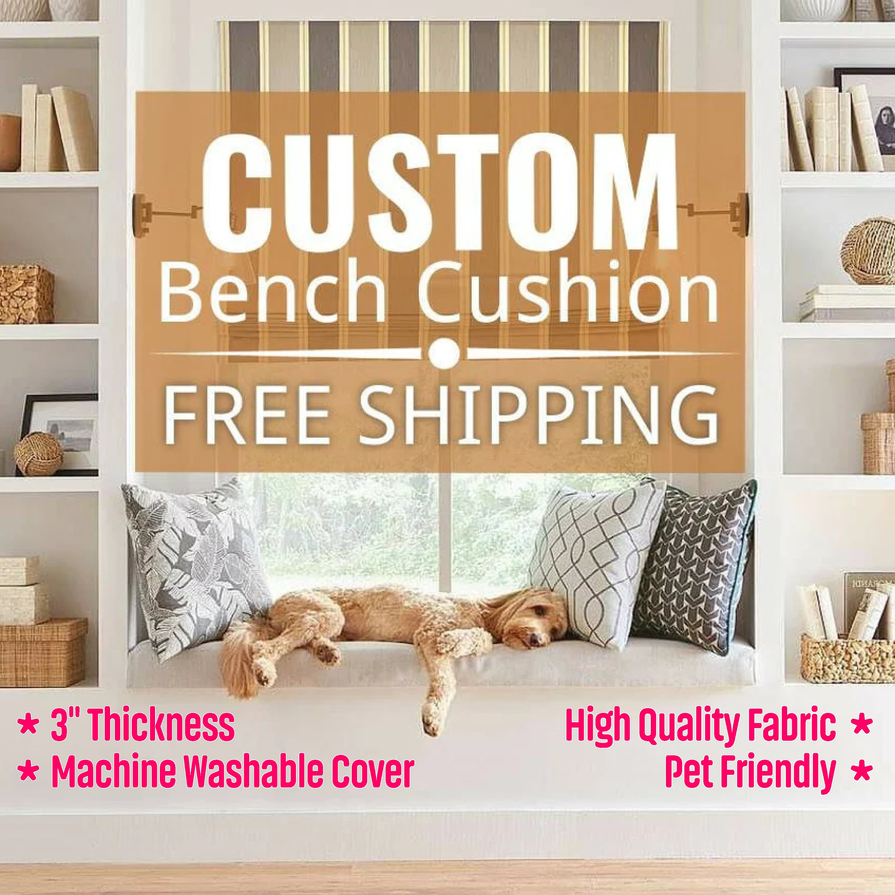 Custom Cushion for Bench 