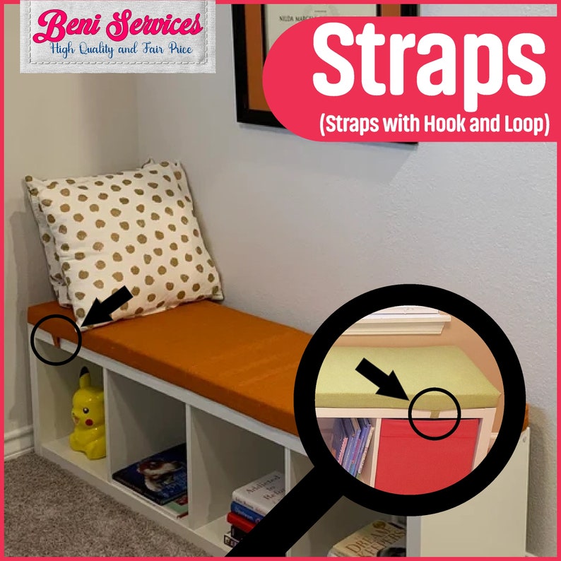 BENCH CUSHION for IKEA Kallax With Chenille and Velvet Fabric Etsy