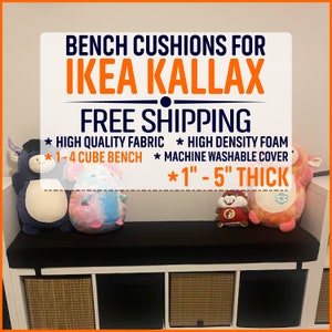 Custom IKEA Kallax Bench Seat Cushion / SMASTAD / TROFAST - Sunbrella Fabric