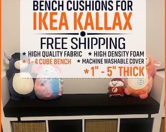 Custom IKEA Kallax Bench Seat Cushion / SMASTAD / TROFAST - Sunbrella Fabric