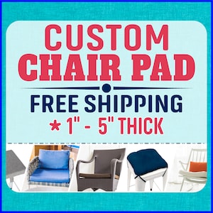 Custom Chair Pad, Chair Cushion, Bar Stool Pad or Placemats - 100% Screen Printed Polyester