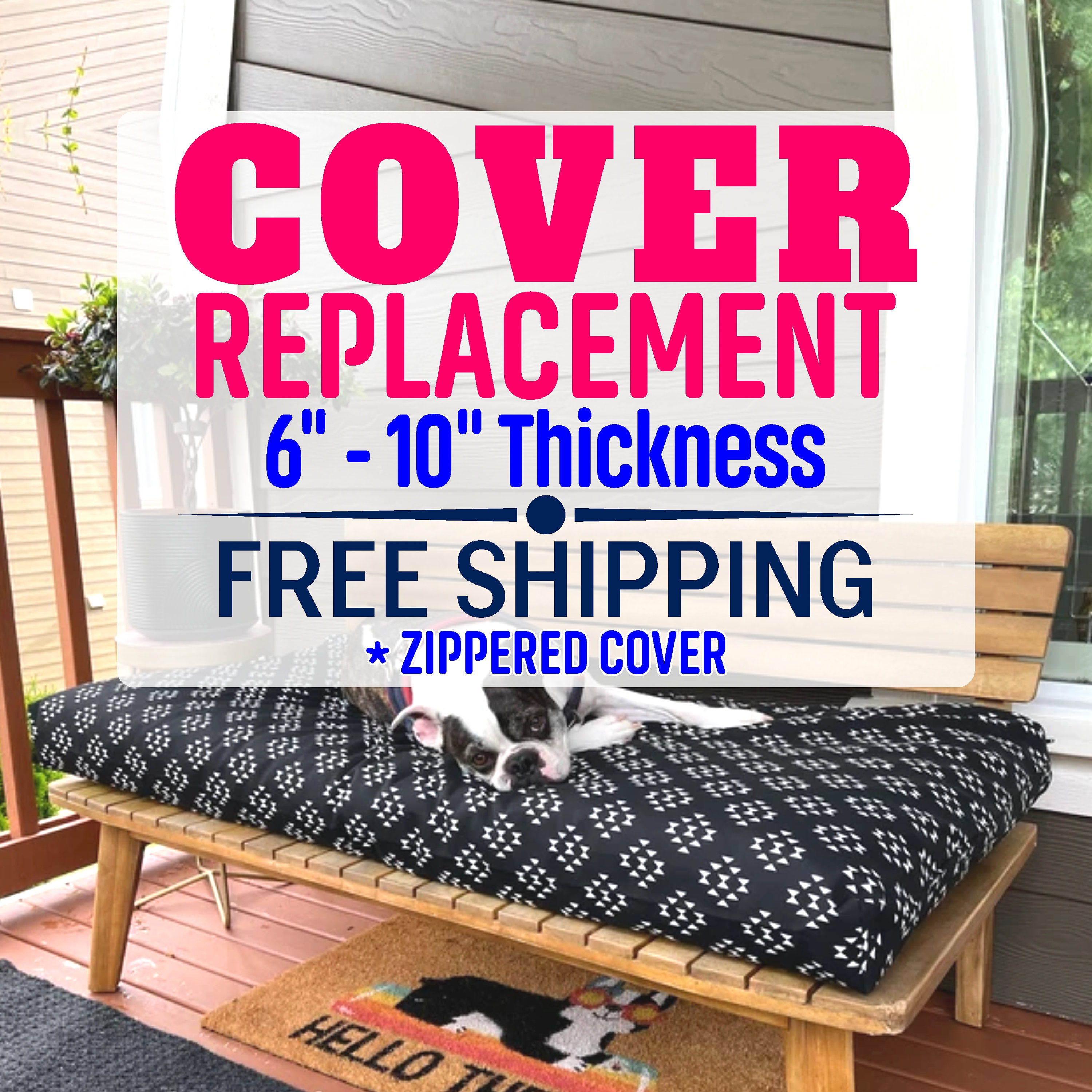 Zippered Mini Crib Mattresss Pad Cover/ Encasement - 6 Sides Fully Enc