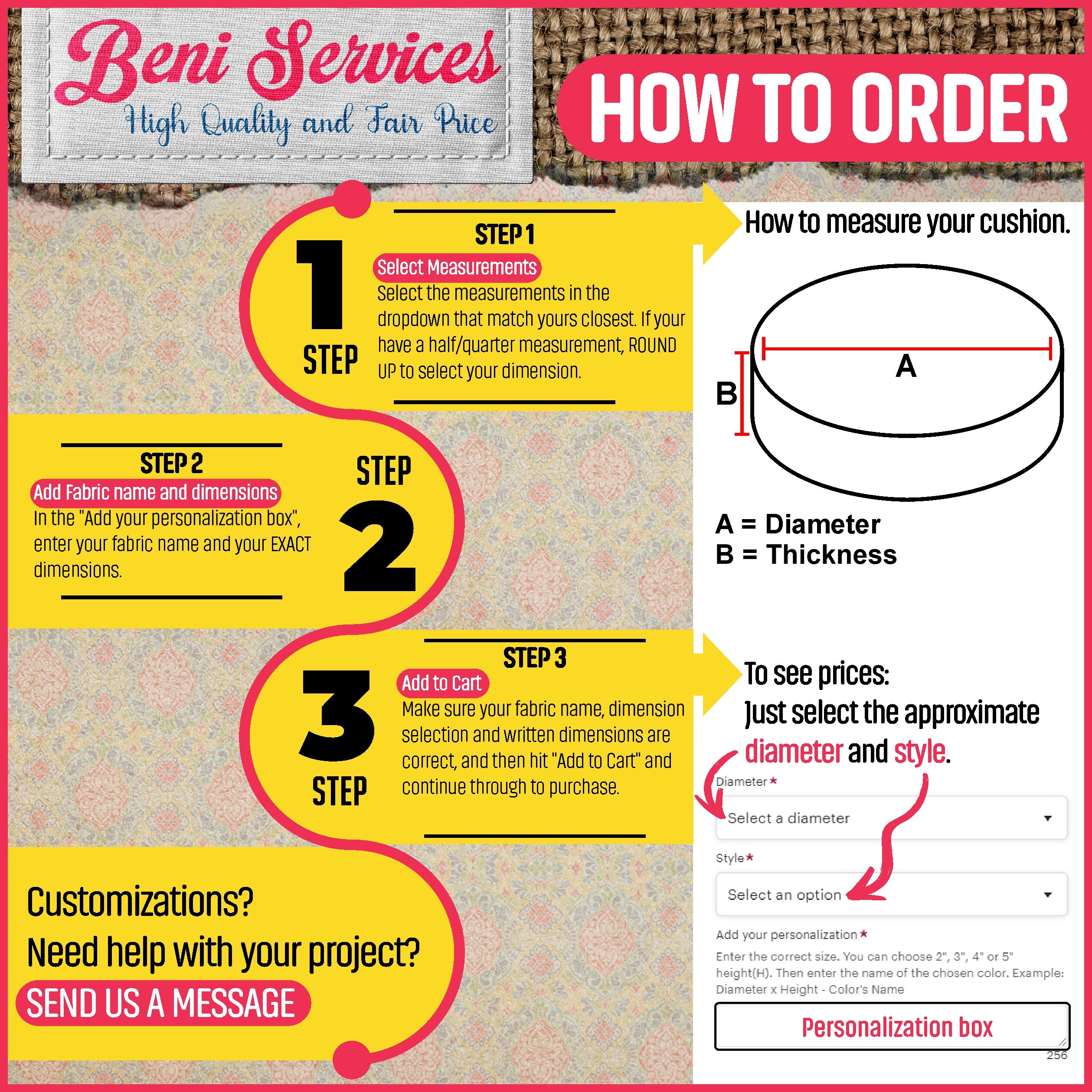 FREE SHIPPING Round Daybed Cover. Round Cushion Cover Etsy