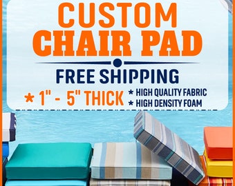 Custom Chair Pad, Chair Cushion, Bar Stool Pad or Placemats - Sunbrella fabric