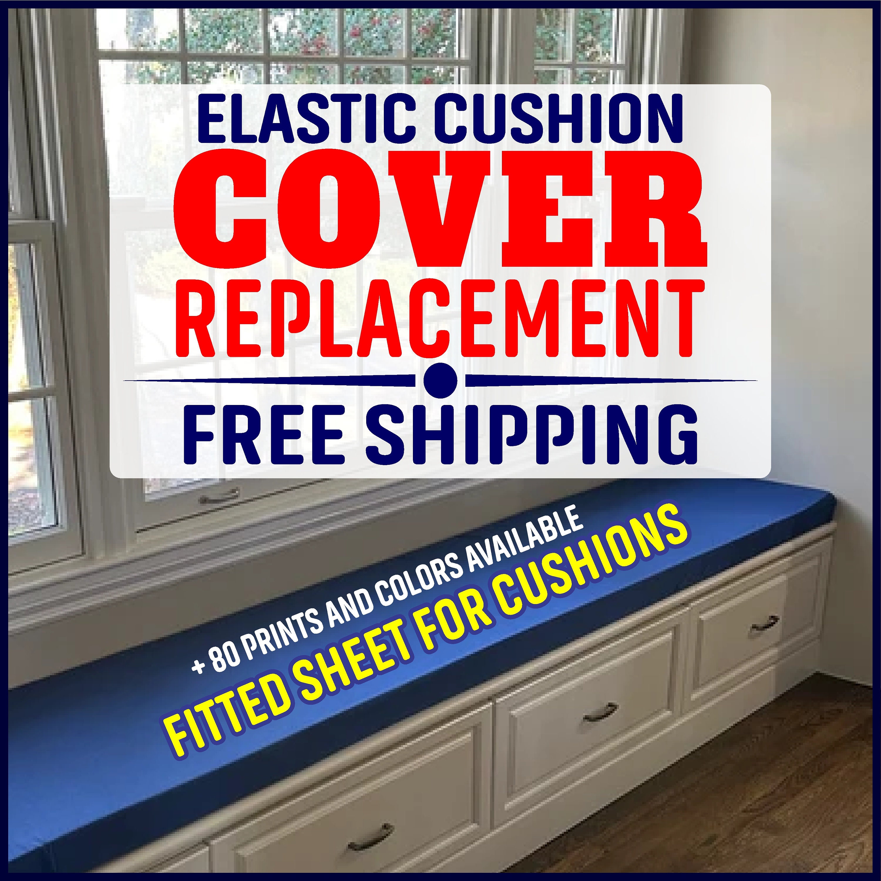 Custom Elastic Fitted Cushion Covers and Mattress Cover Etsy