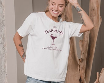 The Daiquiri Cocktail Shirt | Pink Print | Luxury Lounge | Alcoholic | Party Shirt | Unisex t-shirt