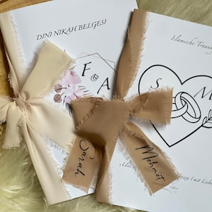 Dini nikah Belgesi / Islamische Eheurkunde / Islamic Wedding Certificate / Hochzeit