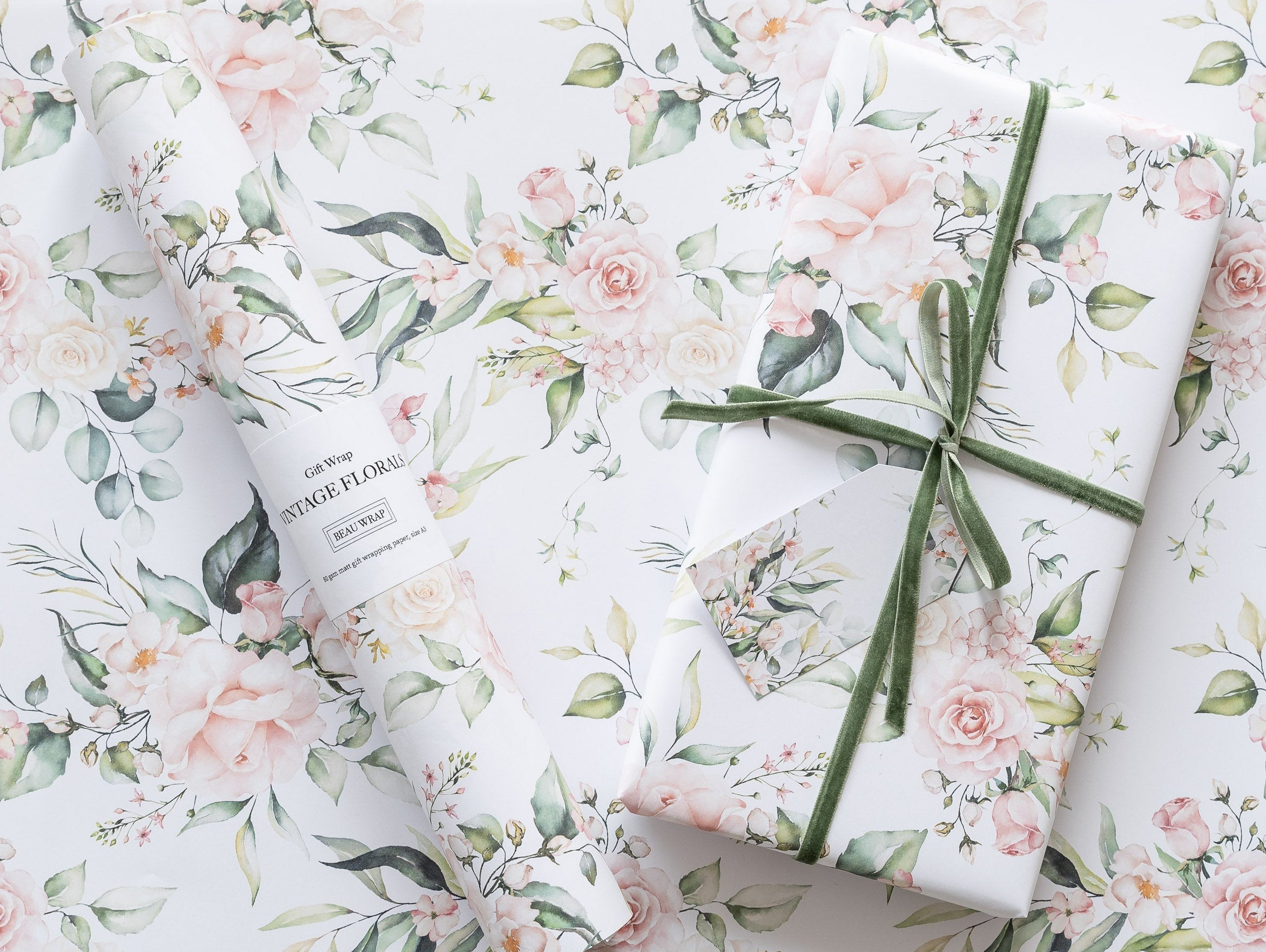 Retro Flower Gift Wrapping Paper Retro Flower Gift Wrapping Paper