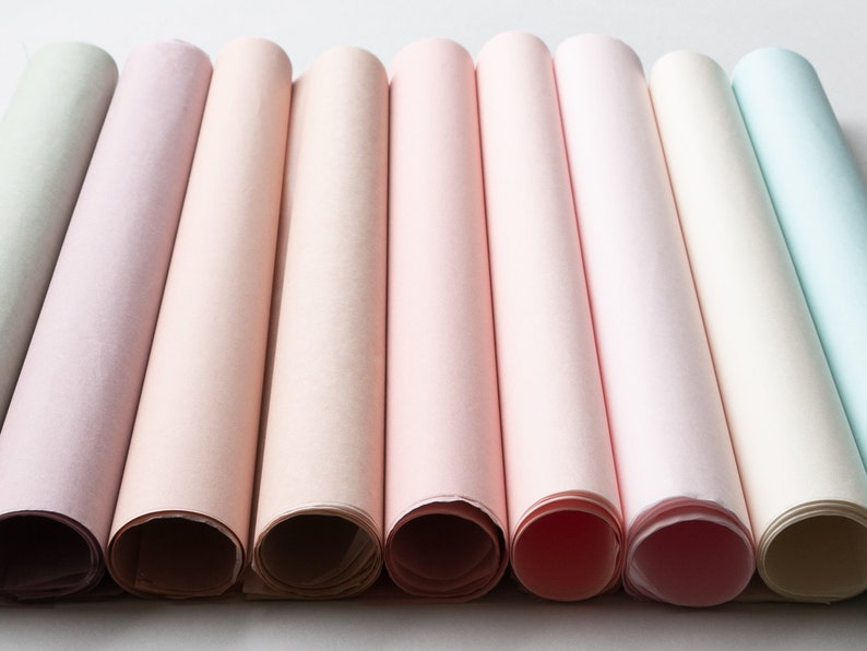 Luxury Tissue Paper in Blush Peach Color Pastel Peach Color Etsy