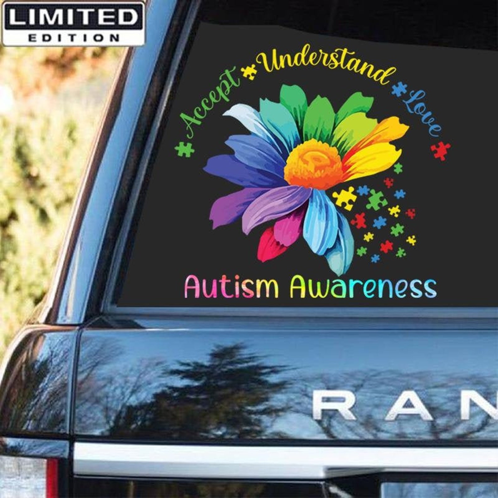 AUTISM AWARENESS Sticker Accept Understand Love Custom Etsy