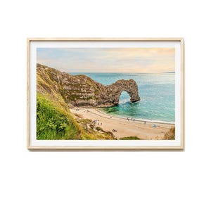 Obraz ścienny Jurassic Coast, wydruk na płótnie Dorset, wydruk artystyczny Durdle Door, fotografia, wydruk fotograficzny, obrazy, krajobraz wybrzeża Anglii