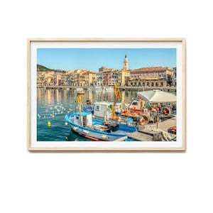 Imperia Ligurien Fotodruck, Oneglia Ligurien Cinque Terre, Italien Fotografie, Wohnzimmer Wandbild Foto
