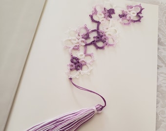 Floral Tatted Bookmark