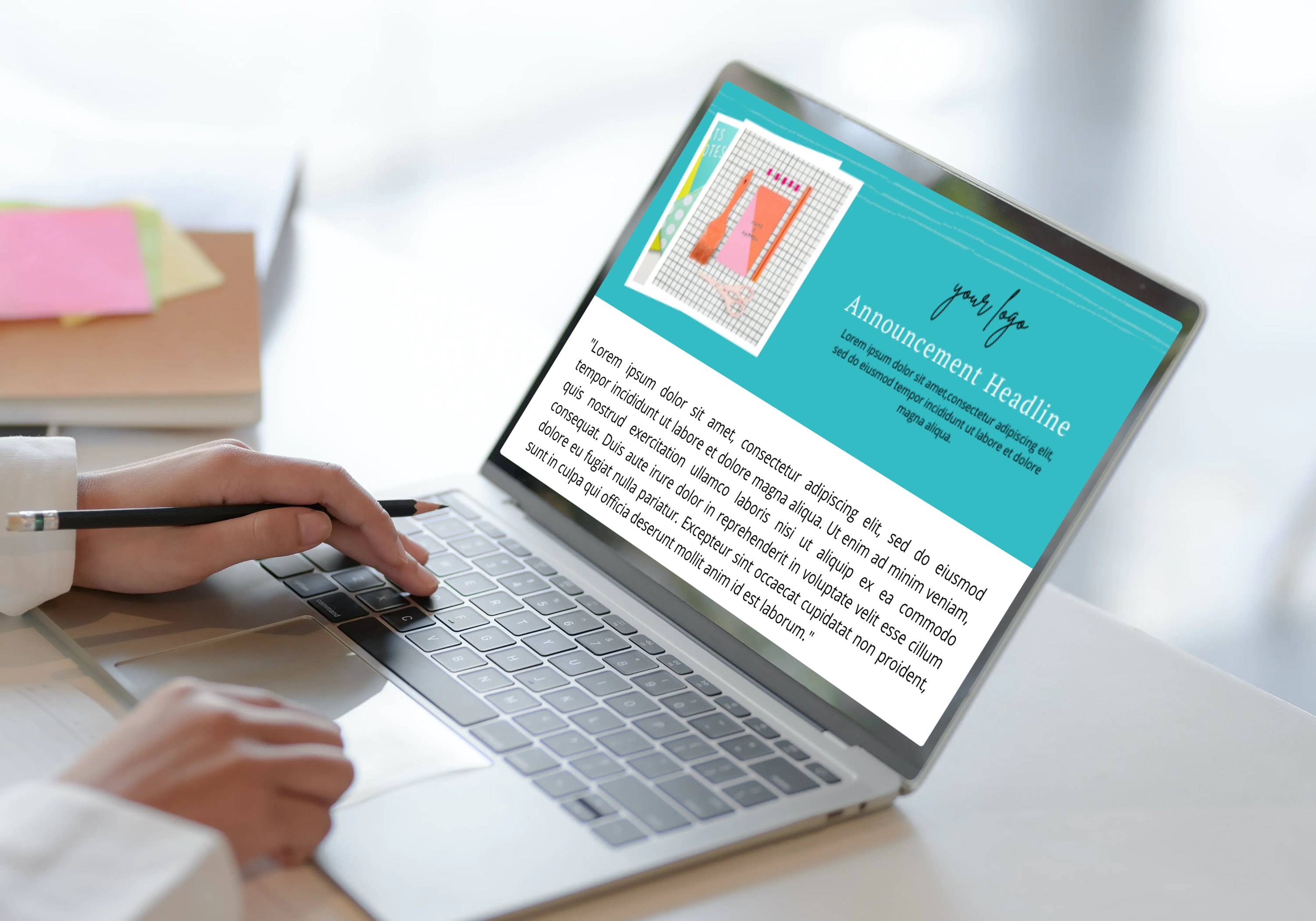 Email Header Template Canva TemplateEmail Signature Website Etsy