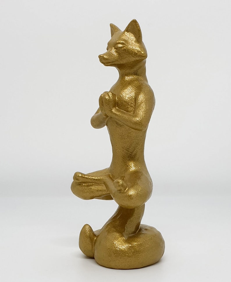 3d prints sculpture fox statue geometric sculpture fox figurine 3d fox 3d printed fox sculpture gift wire sculpture 3d printed fox
