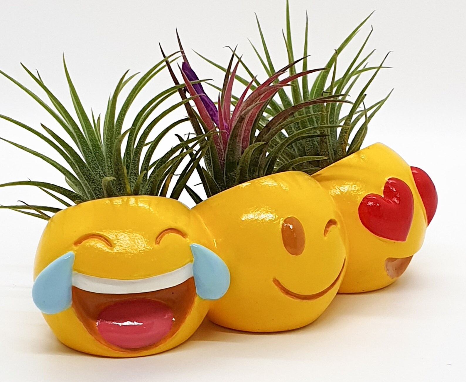 Emoji planter emoji figurine pot planter air plant holder Etsy