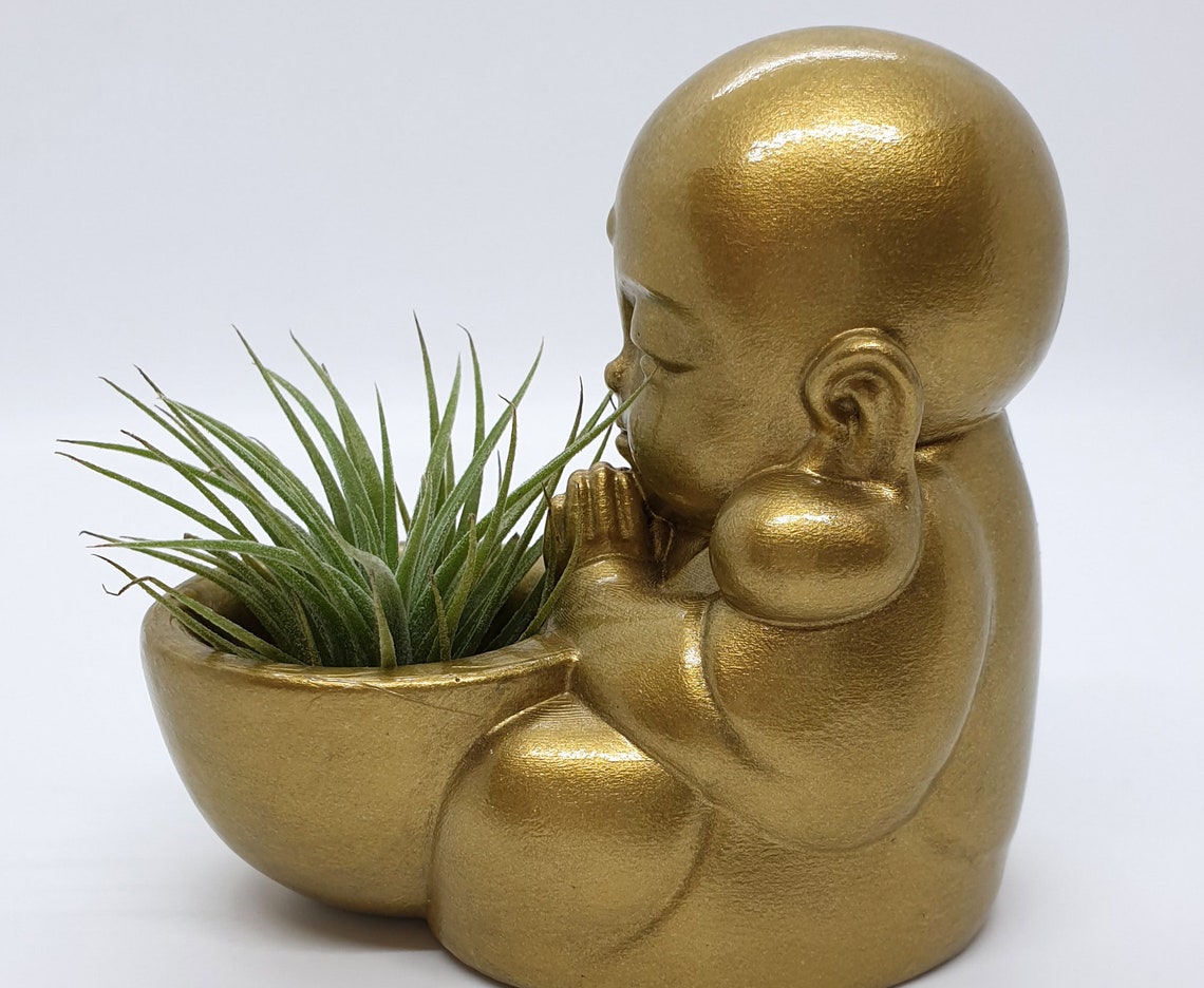 Buddha planter succulent pots pot planter air plant Etsy