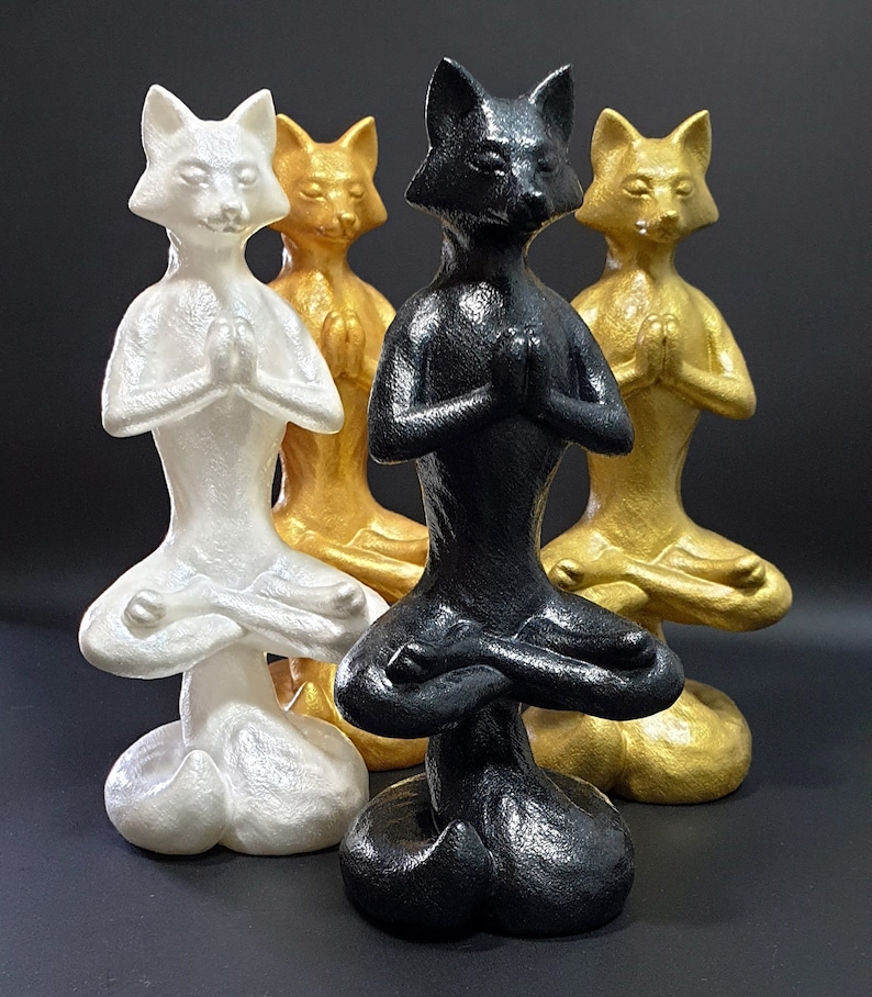 3d prints sculpture fox statue geometric sculpture fox figurine 3d fox 3d printed fox sculpture gift wire sculpture 3d printed fox