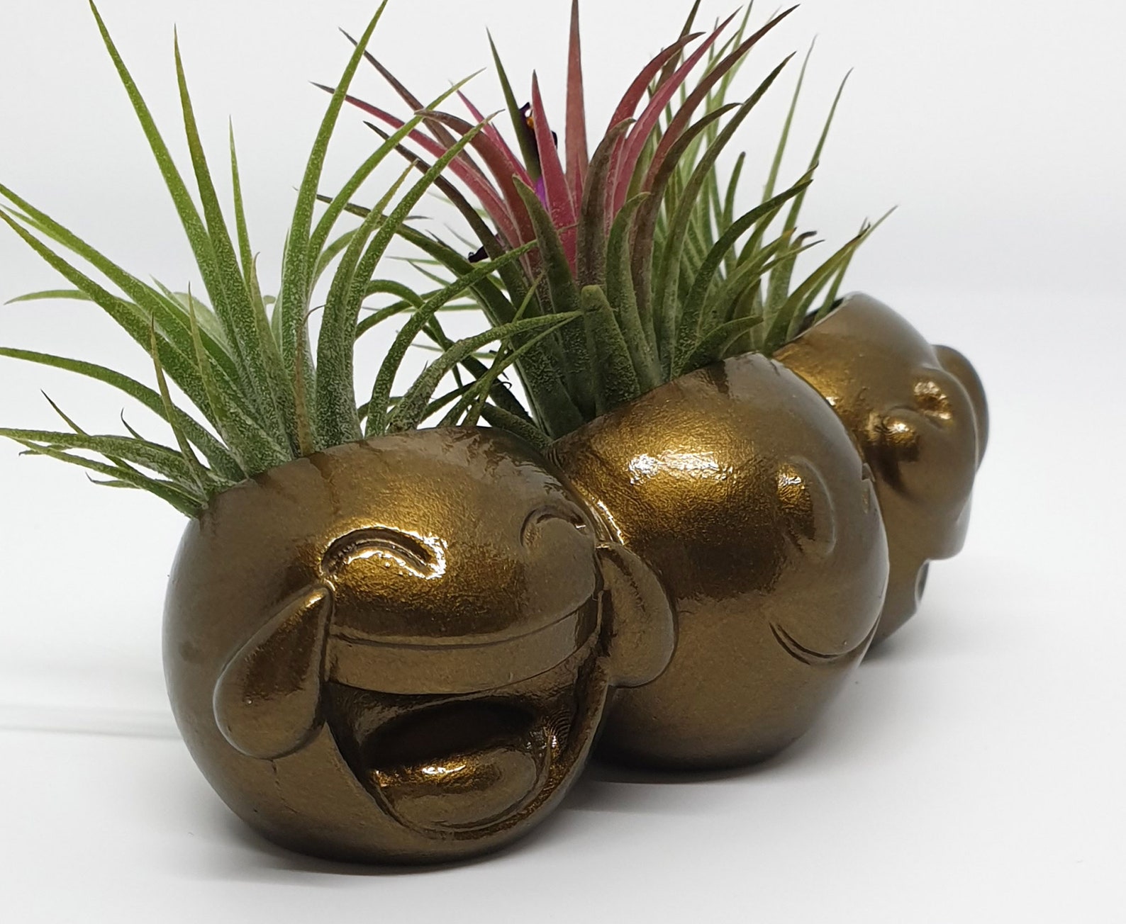 Emoji planter emoji figurine pot planter air plant holder Etsy