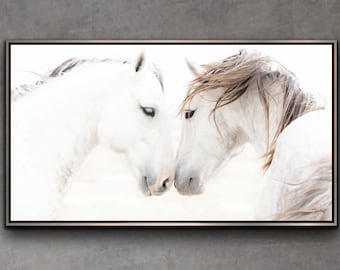 Wild Mustang Stallions Photo Print: Equine Wall Art