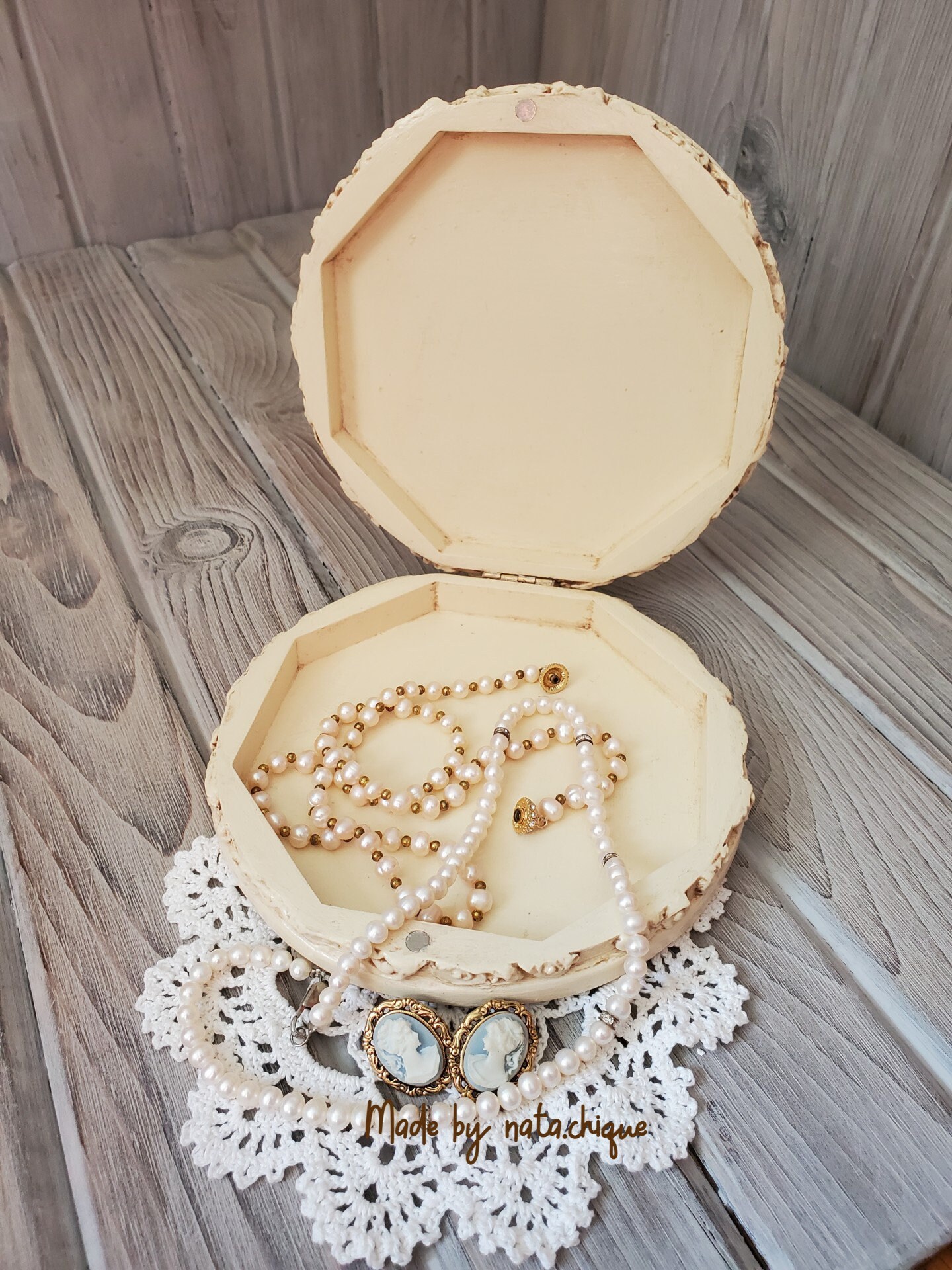 The Stylish and ImitationIvory Jewelry Box Etsy