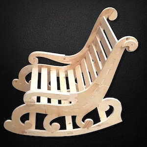 Rocking chair - Digital file for cutting - size 120x70 sm