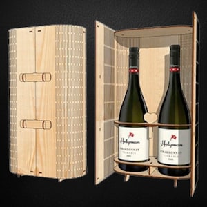 Wine box - file for cutting - size 40x30 sm