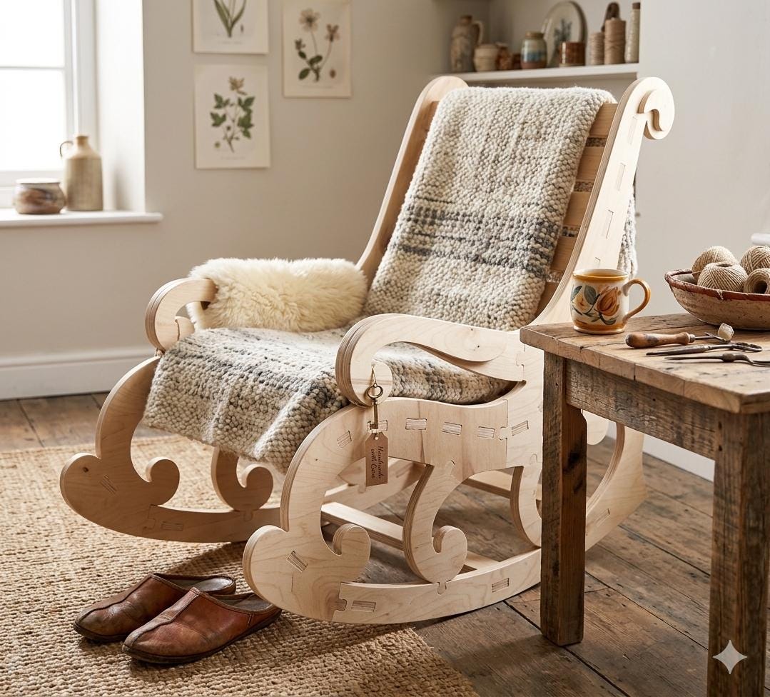 レトロ　ロッキングチェア Vintage rocker recliner chair - Etsy 日本