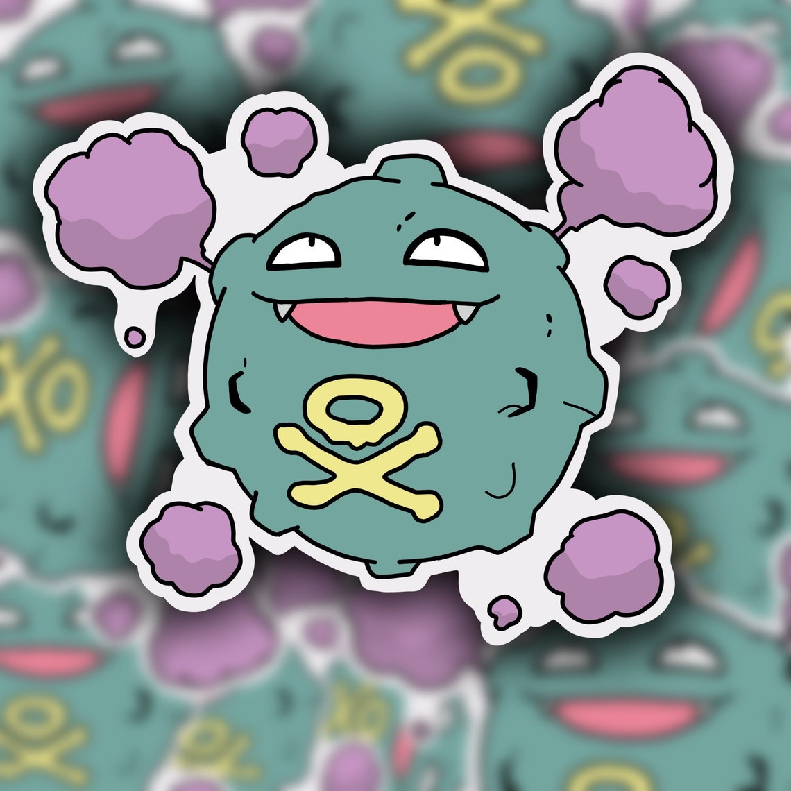 Shiny Koffing Sticker Etsy