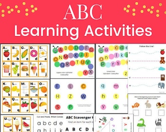 ABC Preschool Activities, Teaching Alphabet, Uppercase Lowercase activities, Preschool learning, Preschool Activity, Homeschool Learning