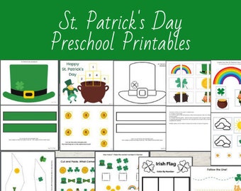 St. Patrick&#39;s Day Preschool Activities, St Patricks Day preschool printable, St Patricks activities, preschool St Patrick&#39;s Day worksheet