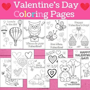 Valentine&#39;s Day Coloring Pages for Kids, Valentine Coloring Sheets, Valentine&#39;s Day coloring for kids, Printable for kids coloring pages