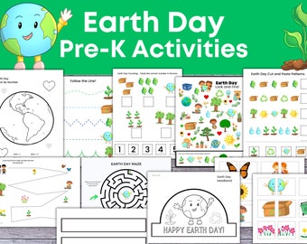 Earth Day Preschool Activities, Earth Day printables, Earth Day worksheets, preschool worksheets, Earth Day preschool printable, homeschool