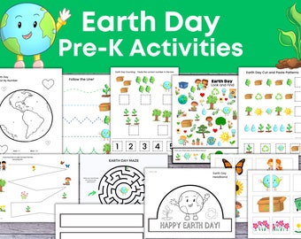 Earth Day Printables, Preschool Printable Worksheets, Preschool Earth ...