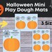 Printable Mini Halloween Playdough Mats, Halloween Printable for Kids, Pumpkin Play Dough Mats ...