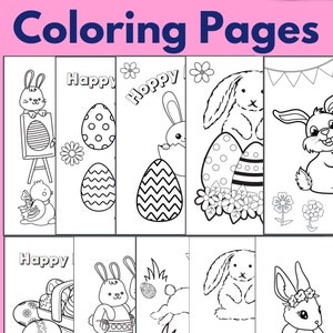 Easter Coloring Pages for Kids, Bunny Coloring Pages, Easter Coloring Sheets, Easter coloring for kids, Printable for kids coloring pages image 7