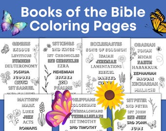 Kolorowanki z Księgami Biblii do druku, Chrześcijańskie do druku, Biblia do druku dla dzieci, Kolorowanki z Księgami Biblii do druku