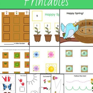Spring Preschool Activities, Spring Preschool Printable, Spring ...