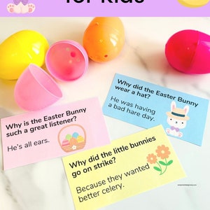 Easter Jokes for Kids, Easter Lunch Box Notes for Kids, Easter Lunchbox ...