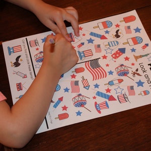 Patriotic Preschool Activities, Patriotic Preschool Worksheets, 4th of July Activity Pack For Preschoolers, 3 year old learning activities image 5