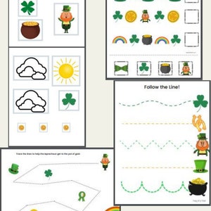 St. Patrick's Day Preschool Activities, St Patricks Day preschool printable, St Patricks activities, preschool St Patrick's Day worksheet image 10