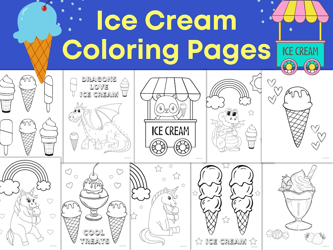 Ice Cream Coloring Pages for Kids Ice Cream Coloring Sheets